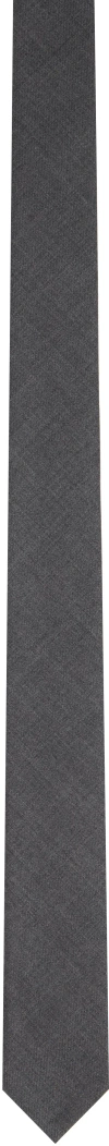 Thom Browne Gray Super 120s Twill Tie In 035 Med Grey