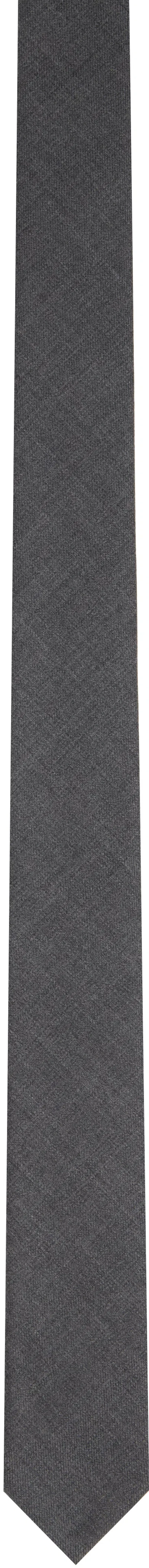 Thom Browne Gray Super 120s Twill Tie