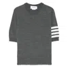 Thom Browne 4bar Wool Top In Gray