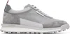 Thom Browne Alumni Low Top Sneaker Light Grey In Multi