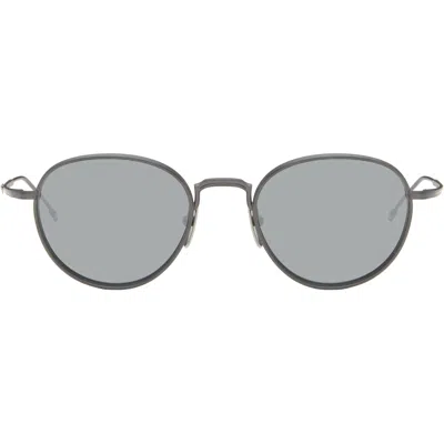Thom Browne Gray Titanium Round Sunglasses