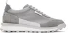Thom Browne Alumni Low Top Sneaker Light Grey In 982 Tonal Grey