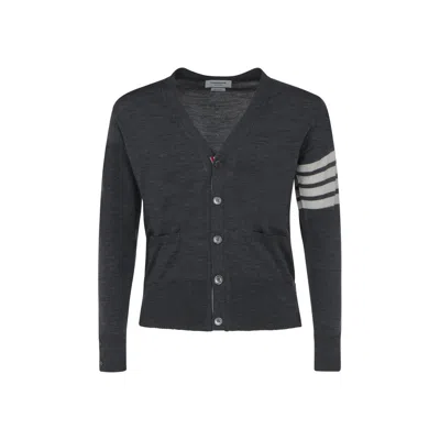 Thom Browne Gray Wool Oves Aries Cardigan
