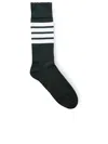 Thom Browne Green Cotton Blend Sock