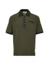 Thom Browne Green Cotton Polo Knitwear Effect  In Green