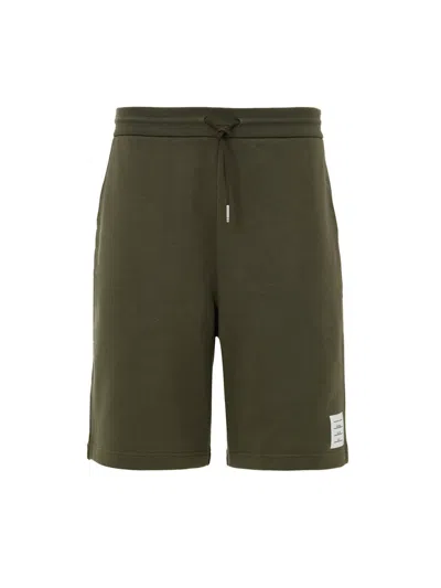 Thom Browne Green Shorts In Cotton Half Chestnut