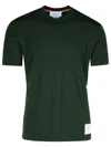Thom Browne Stripe-detailing Wool T-shirt In Green