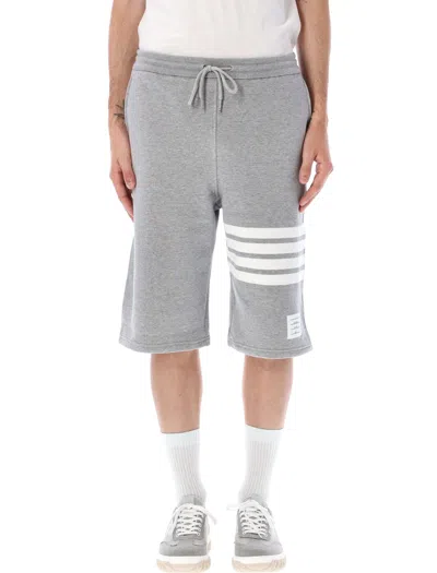 Thom Browne Fleece Sweatshorts In Gray