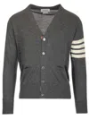 Thom Browne Cardigan With Inlay 4bar