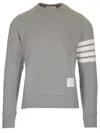 THOM BROWNE GREY 4-BAR SWEATSHIRT