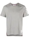 Thom Browne Cotton 4-bar Short Sleeve T-shirt In Grey