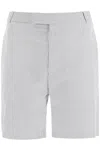 Thom Browne Bermuda A Righe In Cotone In Grey