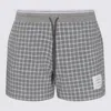 Thom Browne Shorts In Mid Grey