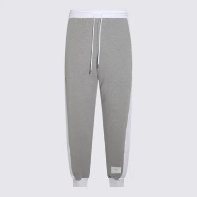 Thom Browne Grey And White Pants In Gray
