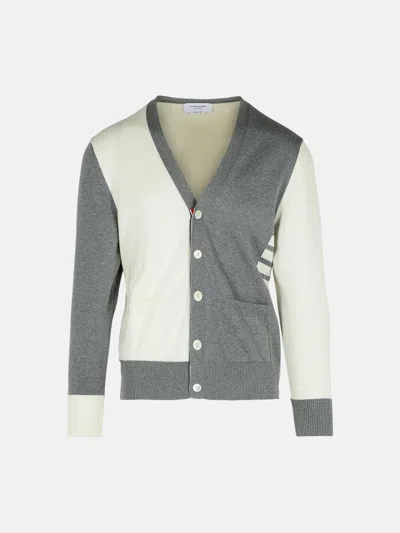 Thom Browne Grey Cotton Cardigan