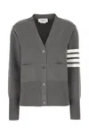 Thom Browne Grey Cotton Cardigan In Gray