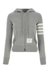 THOM BROWNE GREY COTTON SWEATSHIRT