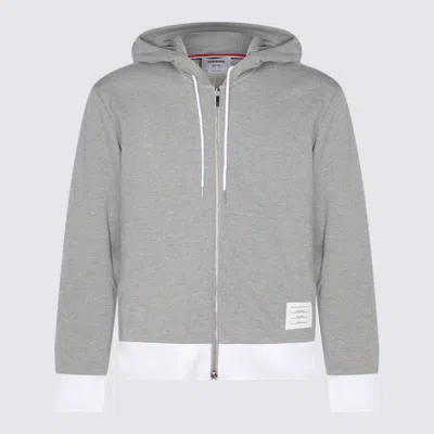 THOM BROWNE THOM BROWNE GREY COTTON SWEATSHIRT