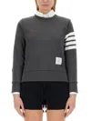 Thom Browne Crewneck Sweatshirt In Gray