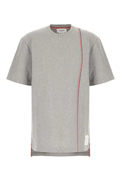 Thom Browne Grey Cotton T-shirt In Gray