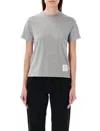 Thom Browne Classic Loopback Pique T-shirt In Grey