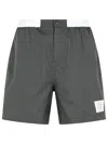 Thom Browne Bermuda Shorts With Button Detail And Elastic Waistband