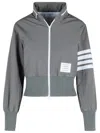 Thom Browne Grey Polyester Jacket In Med Grey