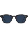 Thom Browne Tortoiseshell Rectangular-frame Sunglasses In Grey
