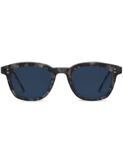 THOM BROWNE GREY RECTANGULAR SUNGLASSES