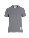 Thom Browne Grey Rwb Stripe T-shirt In Grey