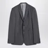 Thom Browne Grey Single-breasted Jacket In Wool Men In Gray