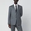 Thom Browne Grey Single-breasted Wool Jacket In Gray