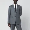Thom Browne Grey Single-breasted Wool Jacket In Gray