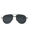Thom Browne Grey Tort Rim Acetate Titanium Sunglasses