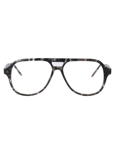 Thom Browne Grey Tortoise Acetate Glasses