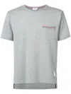 Thom Browne Patch Pocket T-shirt In Grey