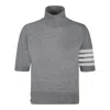 Thom Browne Grey Virgin Wool Sweaters In Gray