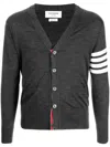 Thom Browne Cardigan In Grey