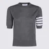 Thom Browne 4 Bar Stripes Fine-knit T-shirt