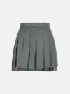 Thom Browne Grey Wool Skirt In Grey