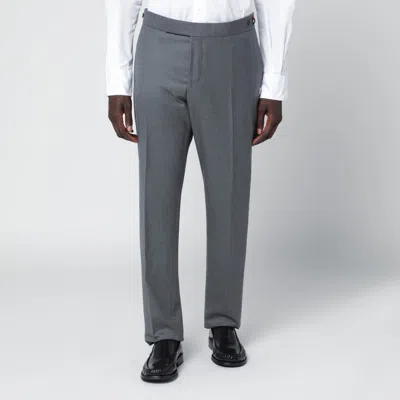 Thom Browne Grey Wool Trousers In Gray