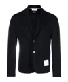 Thom Browne Grosgrain-loop Button-fastening Cardigan In Black