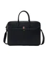Thom Browne Grosgrain-loop Tote Bag In Black