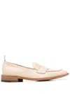 Thom Browne Grosgrain-loop Trim Loafers In Neutrals