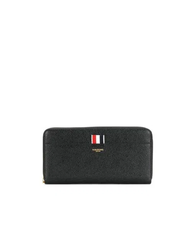 THOM BROWNE THOM BROWNE ZIP-AROUND CONTINENTAL WALLET