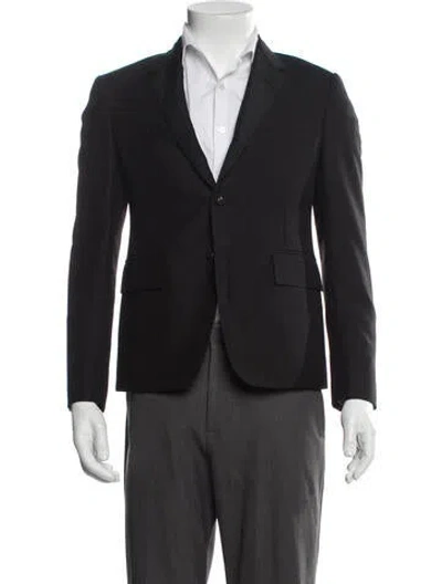 Pre-owned Thom Browne Grosgrain Trim Blazer In Gray