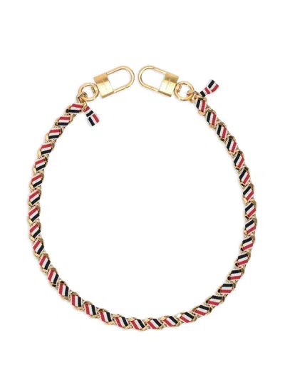Thom Browne Grosgrain-ribbon Chain In Multi