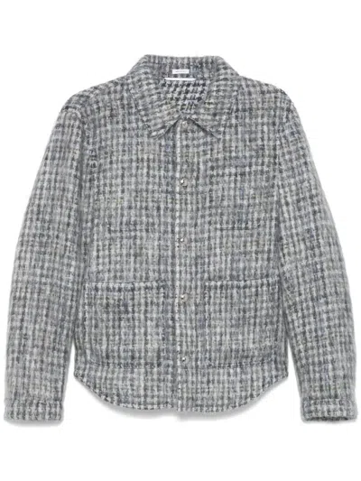 Thom Browne Gunclub Check Jacket In Gray