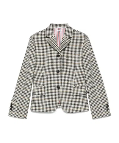 THOM BROWNE GUNCLUB-CHECK JACKET