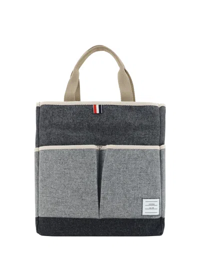 Thom Browne Handbag In Grey